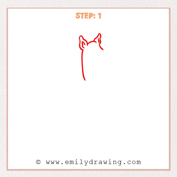 how to draw a scooby doo - Step 1
